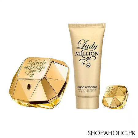 Pacco Lady Million Set, For Women, Eau De Parfum 80ml+ Body Lotion 100ml - Main Image