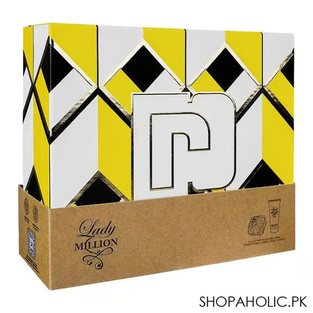 Pacco Lady Million Set, For Women, Eau De Parfum 80ml+ Body Lotion 100ml - Image 4