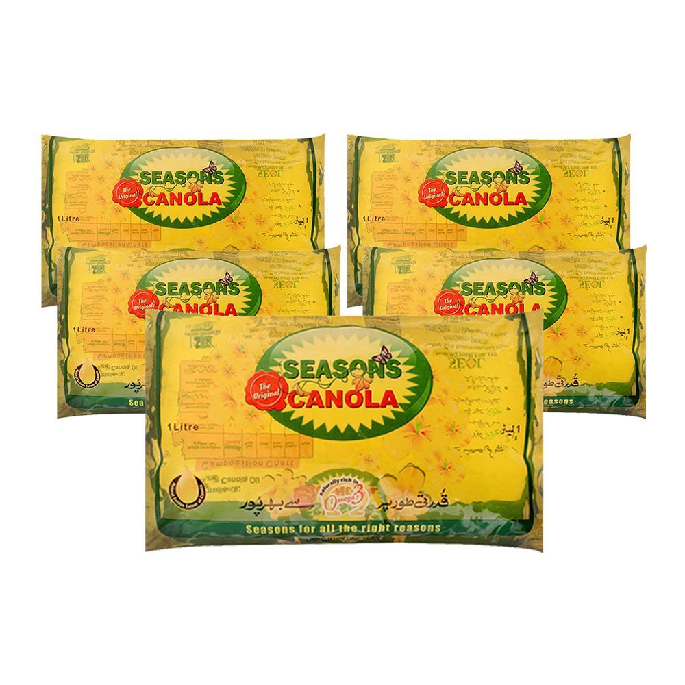 Season's Canola Oil, 1 Liter Each, 5-Pack - Main Image