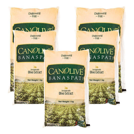 Canolive Banaspati, 1kg Each, 5-Pack - Main Image