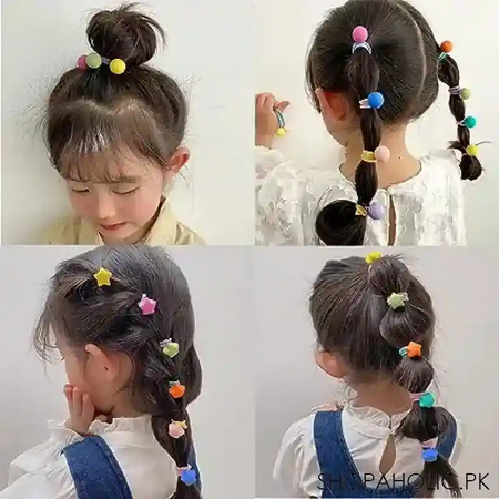 pack of 10 hair ponies main image