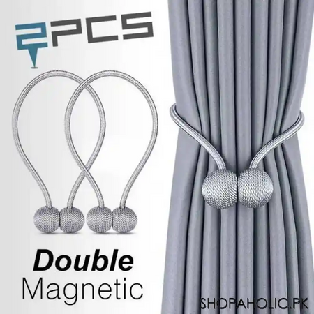 (pack of 2) curtain magnetic tie rope main image