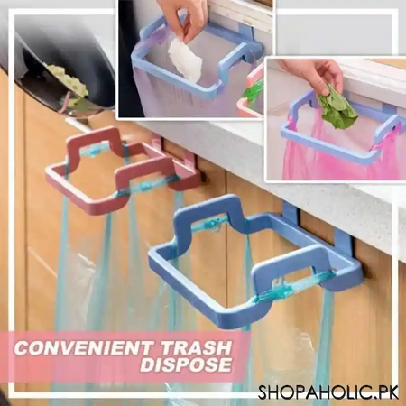 (pack of 2) garbage bag holder dustbin and towel rack image4