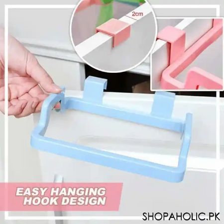 (pack of 2) garbage bag holder dustbin and towel rack image5