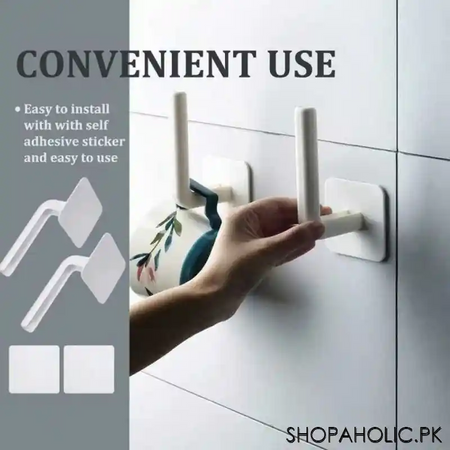 (pack of 2) multi use storage holder for kitchen and bathroom image6
