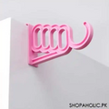 (Pack of 2) Over The Door 4 Hole 1 Hook Multi Clothes Hangers