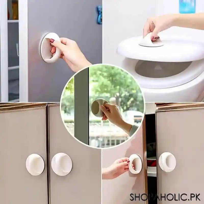 (pack of 2) self stick cabinet drawer handle image4
