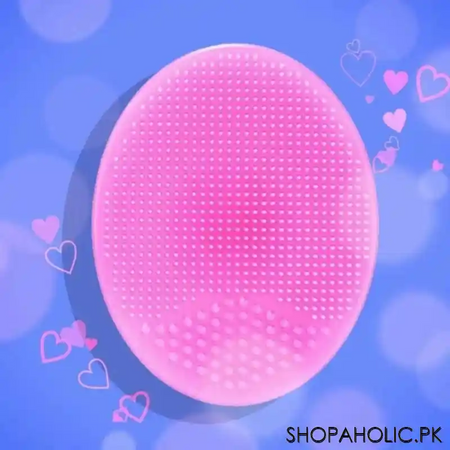 (pack of 2) soft silicone scrubber facial cleansing pad image3