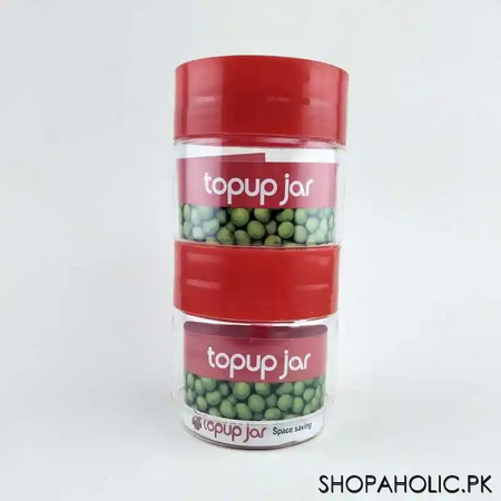 (pack of 2) topup space saving plastic jar main image