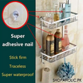 (Pack of 2) Wall Mounted Self Adhesive Transparent Screw Hook