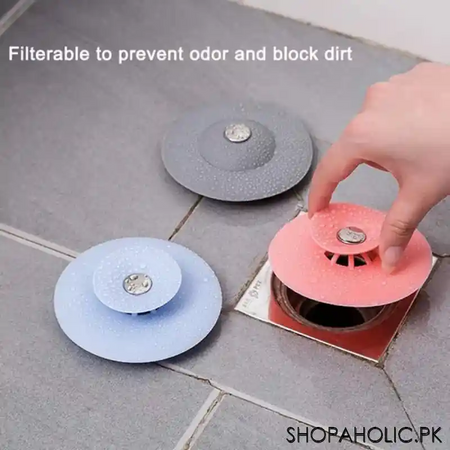 (pack of 2) water stopper sink drain and catcher plug image4