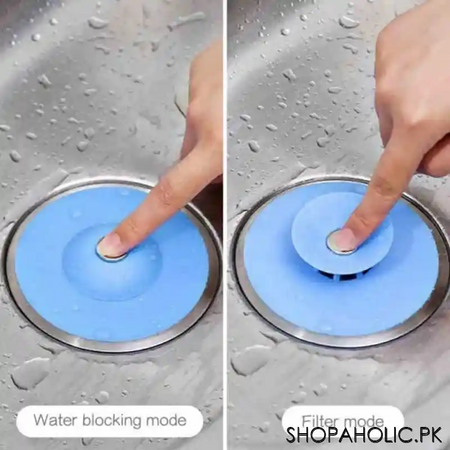 (pack of 2) water stopper sink drain and catcher plug image5