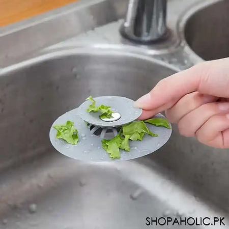 (pack of 2) water stopper sink drain and catcher plug image6