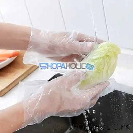 pack of 3 eco friendly polythene disposable kitchen gloves (300 pcs) image5