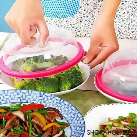 (pack of 3) foodcap airtight plate cover image4
