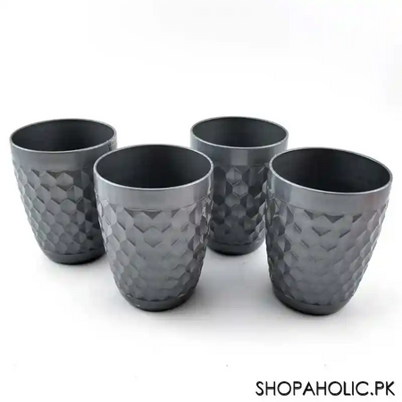 (pack of 4) durable plastic glass set image3