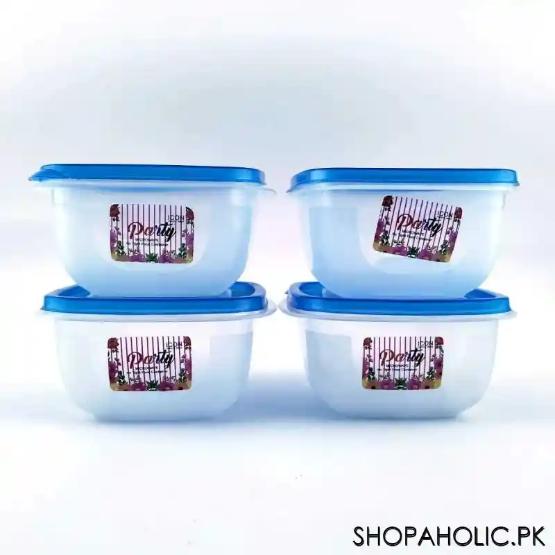 (pack of 4) party microwave airtight food container image2