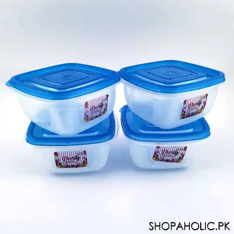 (pack of 4) party microwave airtight food container image3