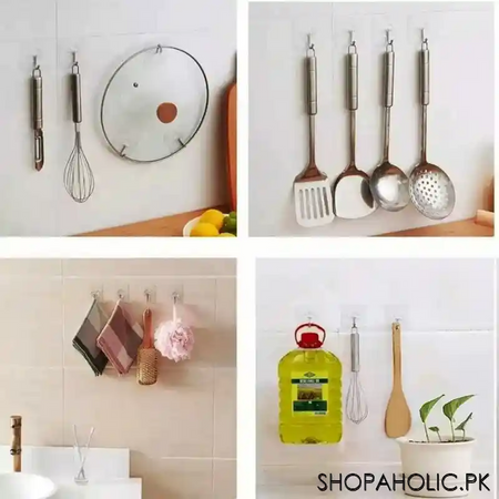 (pack of 4) transparent hook image3