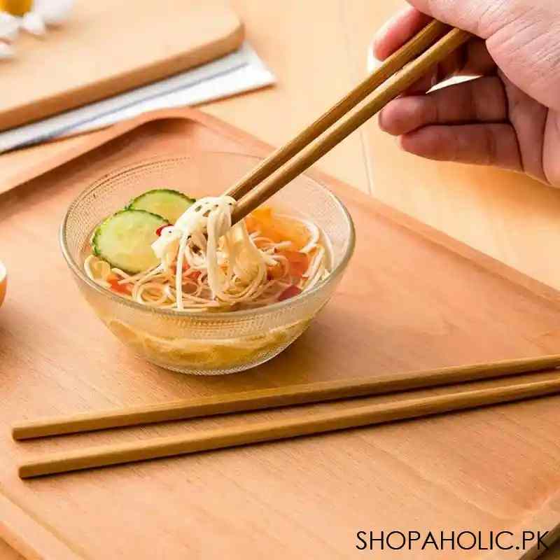 (Pack of 5 Pairs) Natural Bamboo Chopsticks