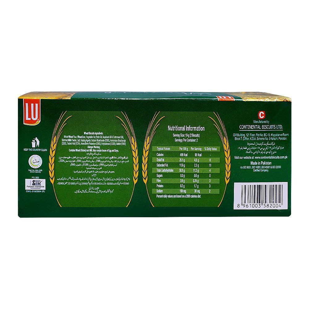 LU Wheatable Sugar Free Biscuits, 6 Snack Packs - Image 2