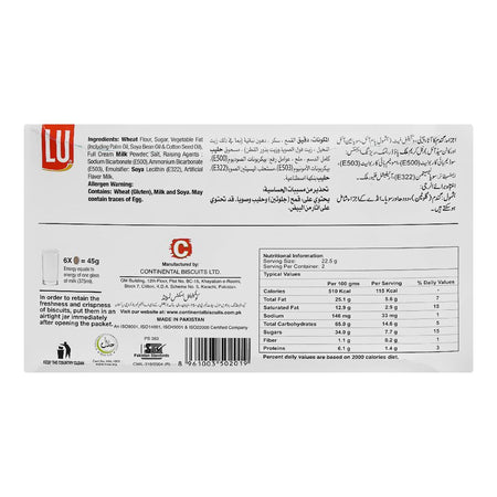 LU Milco LU Milk Sandwich Biscuits, 10 Snack Packs - Image 3
