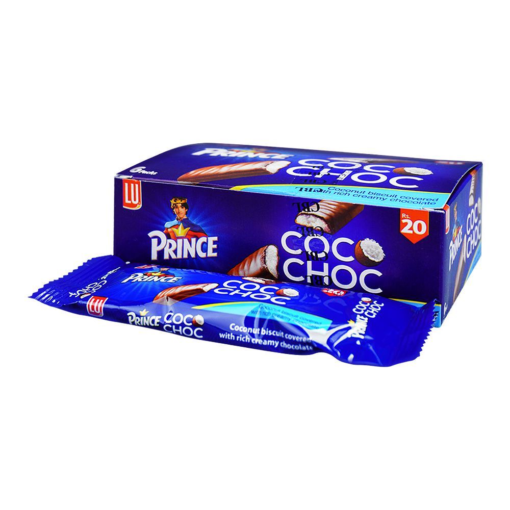 LU Prince Coco Choc Covered Biscuit, Snack Pack Box, 26g Each - Main Image