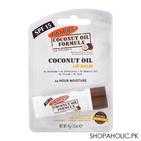 Palmer's Coconut Oil Lip Balm, SPF 15, With Vitamin E, 4g - Main Image