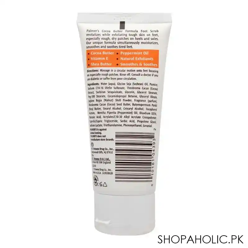 palmer's cocoa butter foot magic scrub, buffs & polishes rough & dry skin, 60g image2