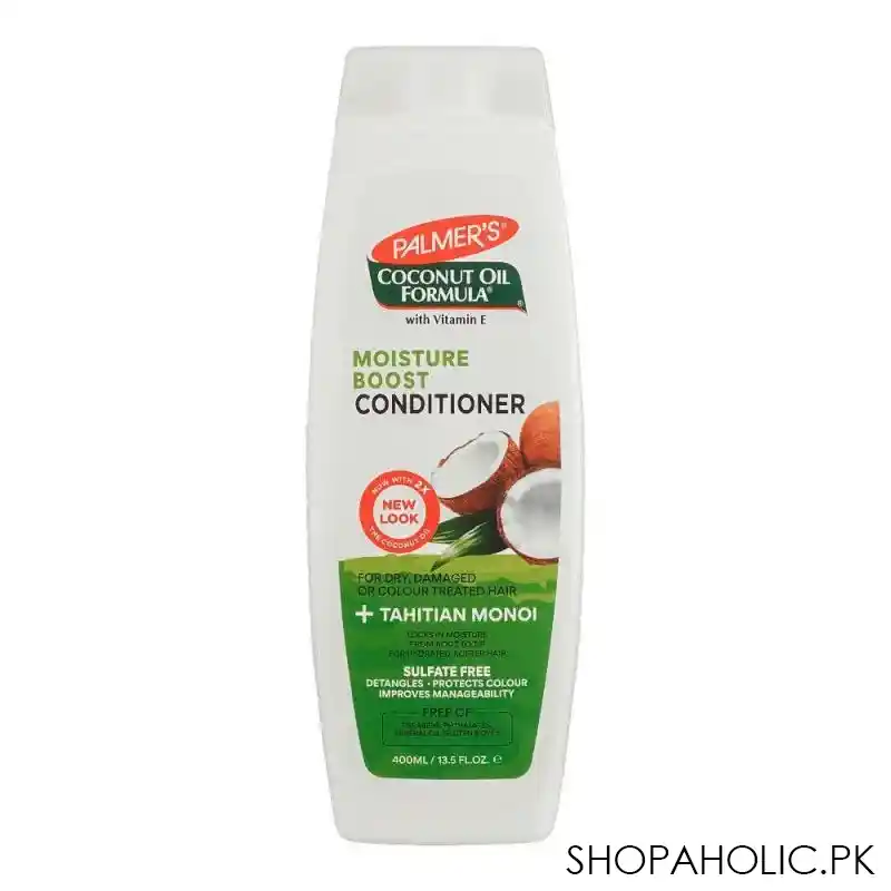 palmer's coconut oil formula with vitamin e moisture boost conditioner, for dry, damaged or color treated hair, 400ml main image