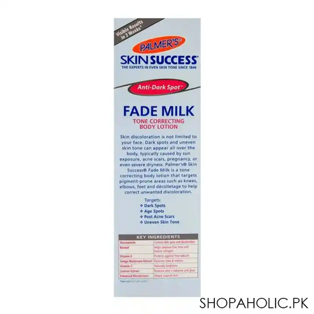 palmer's skin success fade milk 250ml image3