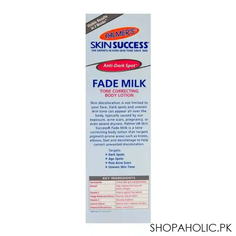 palmer's skin success fade milk 250ml image3