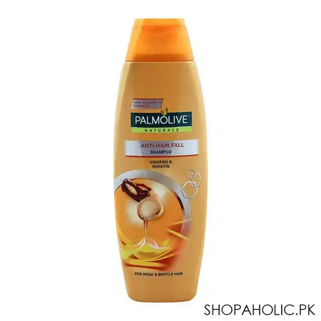 palmolive naturals anti hair fall shampoo, ginseng & keratin, for weak & brittle hair, 180ml image2