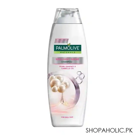 palmolive naturals brilliant shine shampoo, per essence & camellia oil, for dull hair, 180ml main image