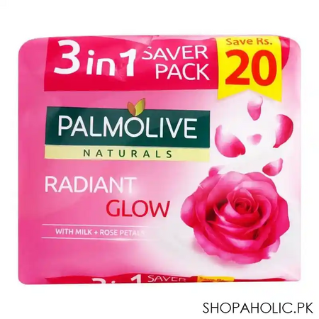 palmolive naturals glow soap, 3 in one pack, 3x145g image2