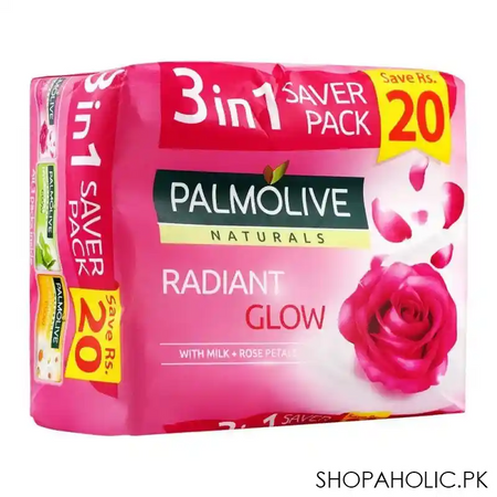 palmolive naturals glow soap, 3 in one pack, 3x145g main image