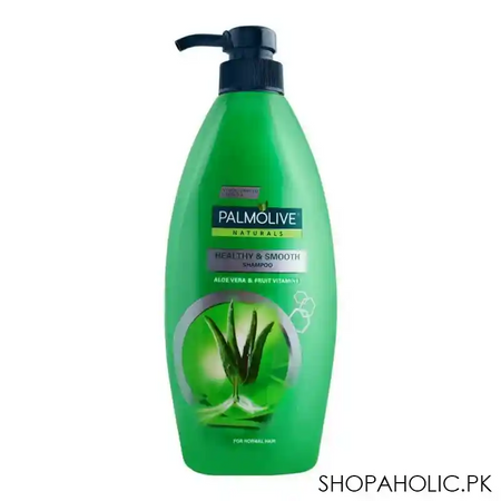 palmolive naturals healthy & smooth shampoo, aloe vera & fruit vitamins, 700ml image2