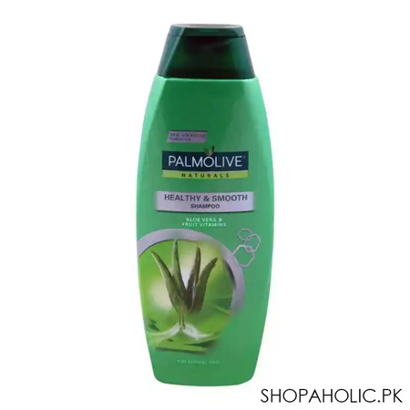 palmolive naturals healthy & smooth shampoo, aloe vera, normal skin, 375ml image2