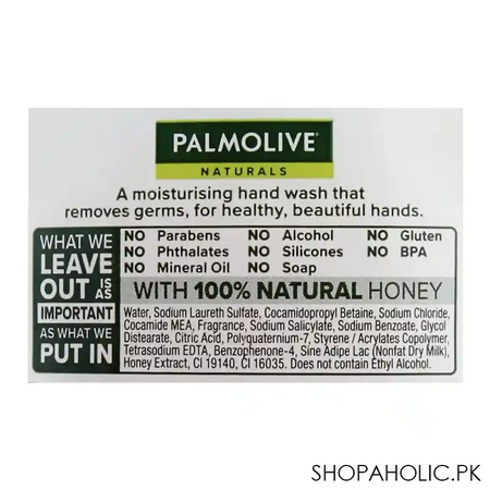 palmolive naturals milk & honey hand wash, 225ml image4