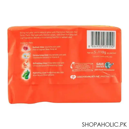palmolive naturals refreshing glow soap, 5 in one pack, 5x110g image2