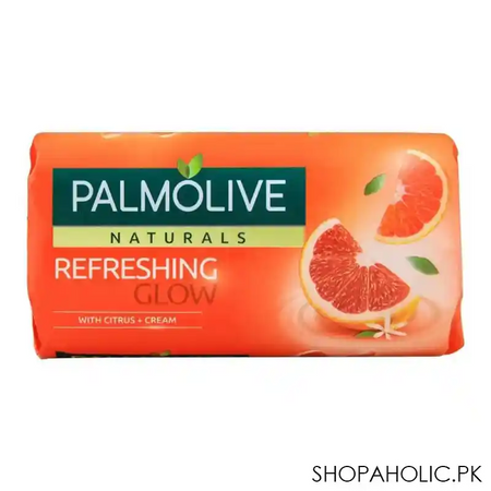 palmolive naturals refreshing glow soap, citrus + cream, 145g image2