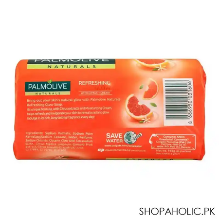 palmolive naturals refreshing glow soap, citrus + cream, 145g image3