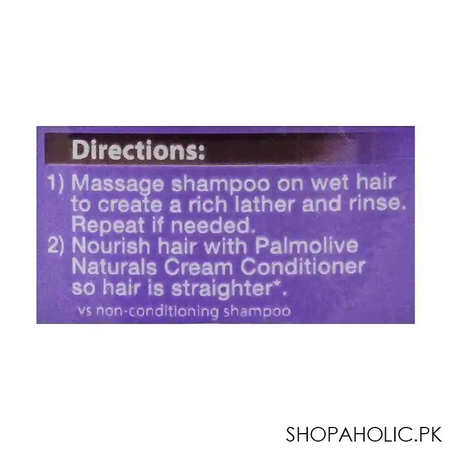 palmolive silky straight shampoo, keratin, 375ml image4