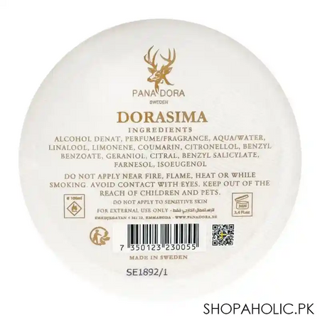 pana dora sweden dorasima eau de parfum for men & women, 100ml image4