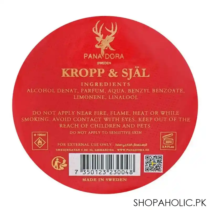 pana dora sweden kropp & sjal eau de parfum for men & women, 100ml image4