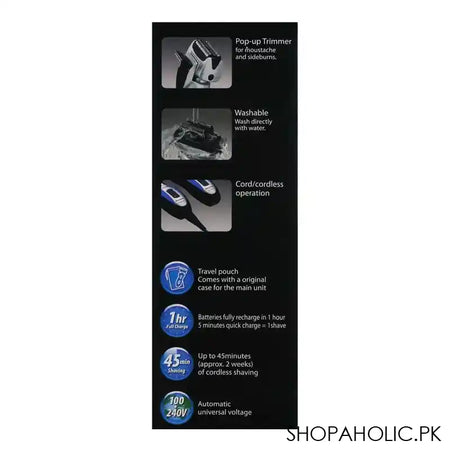Panasonic 3-Blade Washable Shaver, ES-RT30-S - Image 5
