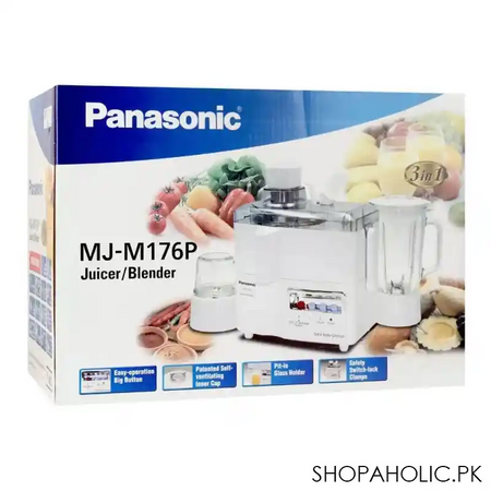 panasonic 3 in 1 juicer blender, mj 176p image2