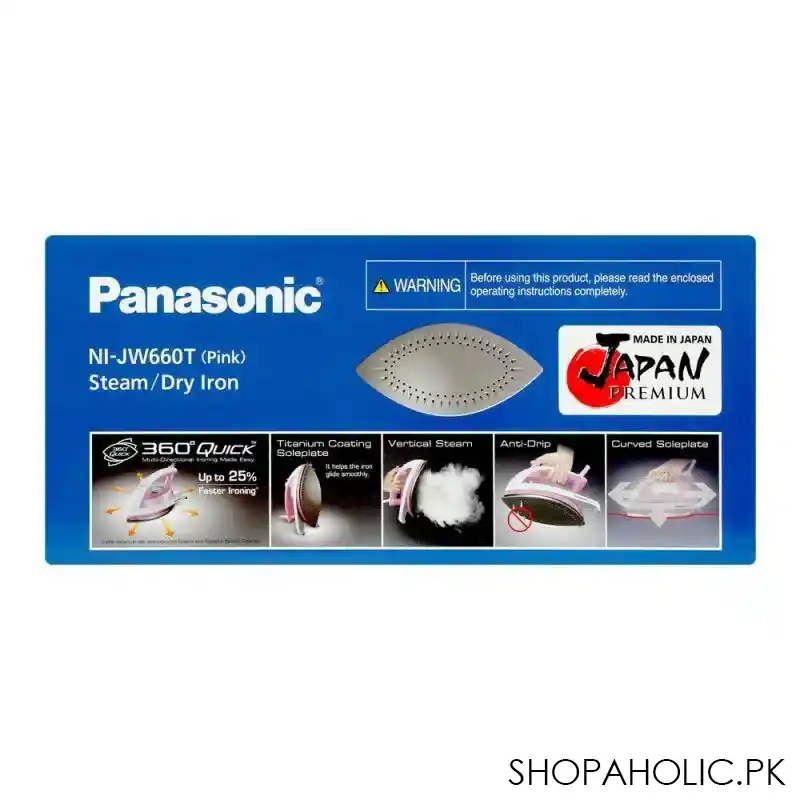panasonic 360 quick steam/dry iron, 1850w, ni 660 image5