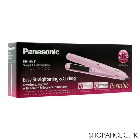 panasonic easy straight & curl straightener, eh hv11 image2