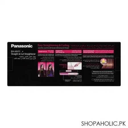 panasonic easy straight & curl straightener, eh hv11 image3